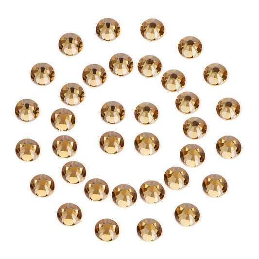 1440Pcs Topaz Crystal Rhinestones,Glass Flatback Rhinestones Gemstones for Nail Face Makeup Art Crafts Clothes Decoration -(SS16,4.0mm,Topaz)