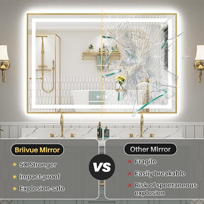77x36 Inch LED Bathroom Mirror - Image 8