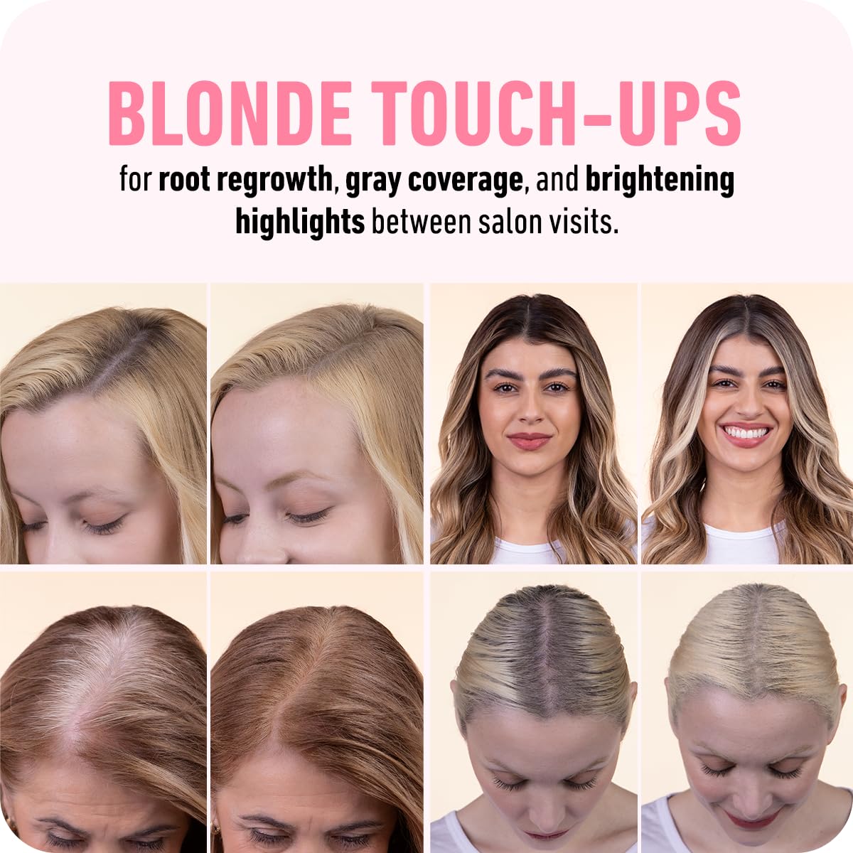 BOLDIFY Hairline Powder - Root Touch Up Hair Color for Gray Coverage - Bald Spot Concealing Hair Powder for Women & Men - 48-Hour Stain-Proof - White