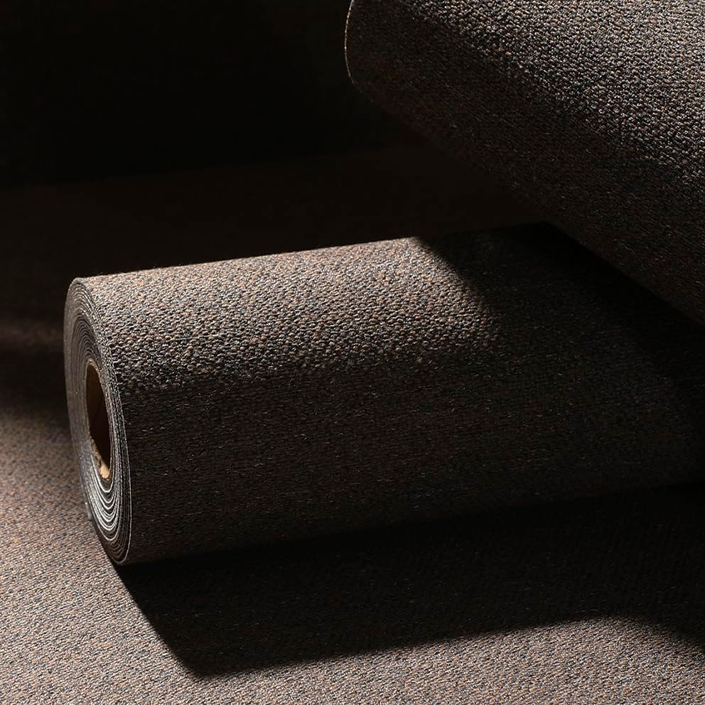 Grasscloth Textured Peel&Stick Wallpaper Slight Velvety Fabric - Image 2