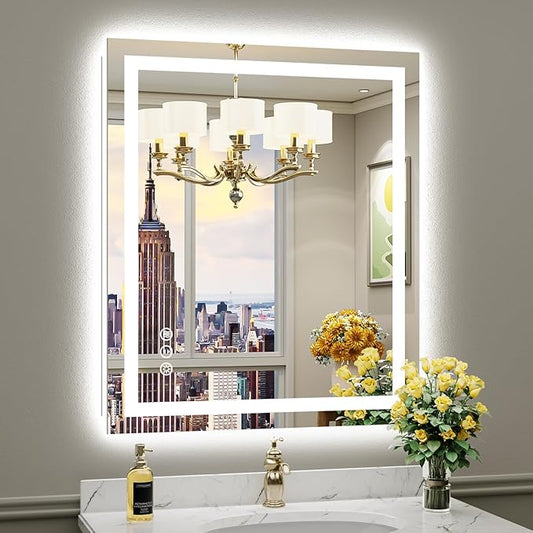 30x36 Inch LED Bathroom Mirror by Briivuemodernmirrors