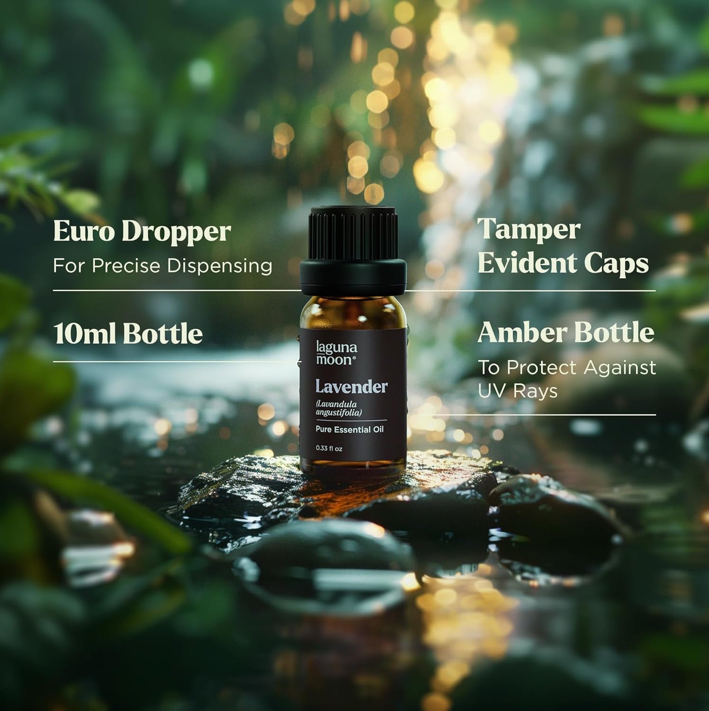 Lagunamoon Essential Oils Set, Top 20 Gift Set Oils for Diffusers, Humidifiers, Aromatherapy, Candle Making Scents, Cars & Home Products, Peppermint, Tea Tree, Lavender, Eucalyptus, Lemongrass (10mL)