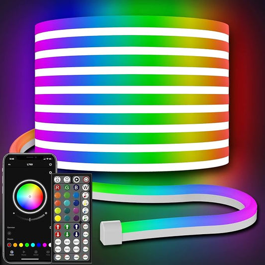 32.8Ft Neon Rope Lights, Flexible Led Rope Lights Control by AILBTON