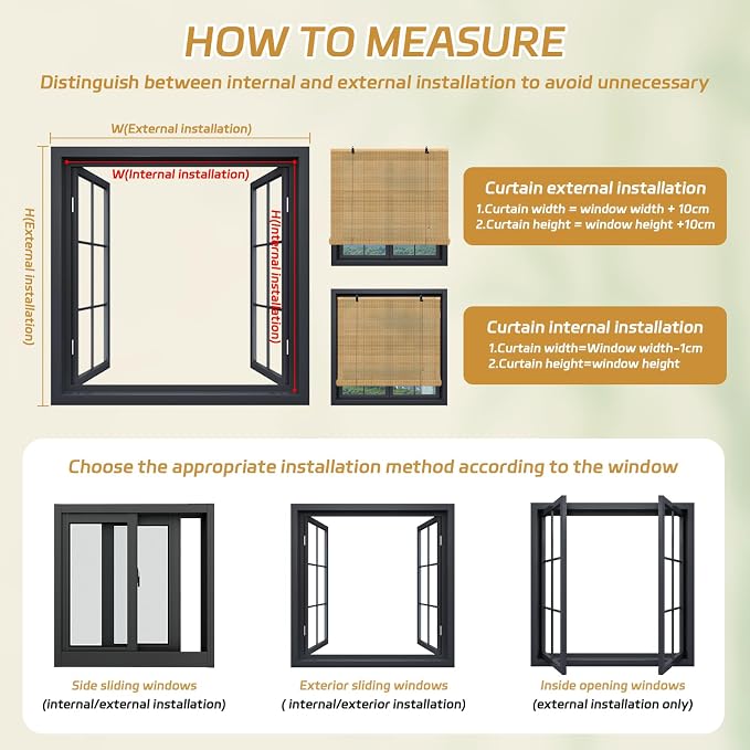 Bamboo Window Blinds, Roll Up Bamboo Blinds - Image 7