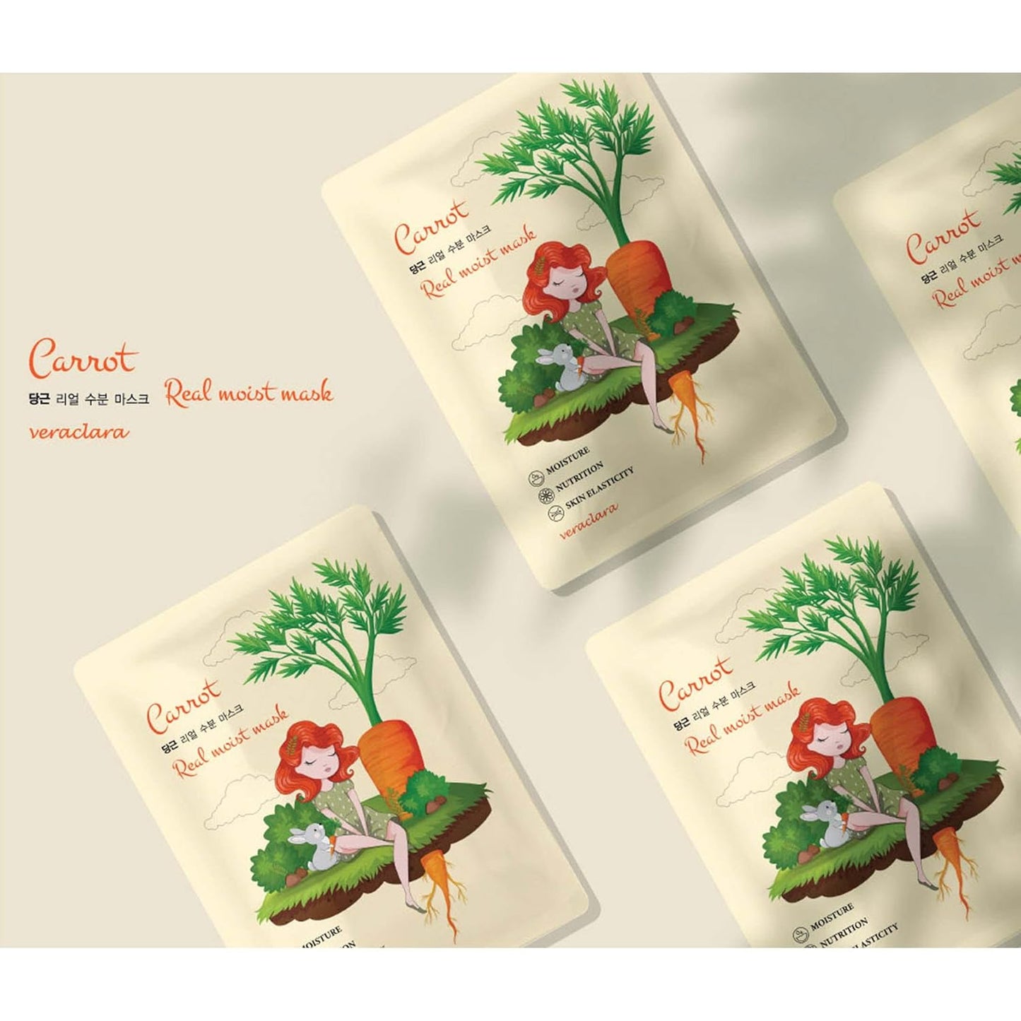 Veraclara] Facial Face Mask | Korean Skin Care Mask… (32-REAL-COMBO-A)