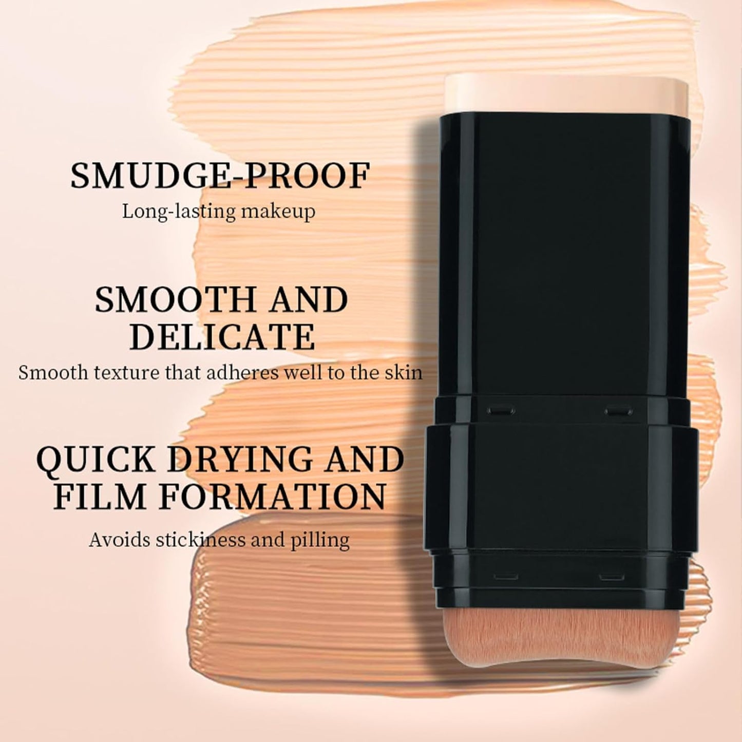 Long-Lasting Concealer Foundation Stick, Creamy Full Coverage, Hydrating Olive & Camellia Formula for Dark Circles & Blemishes, 2.09 oz (02#)