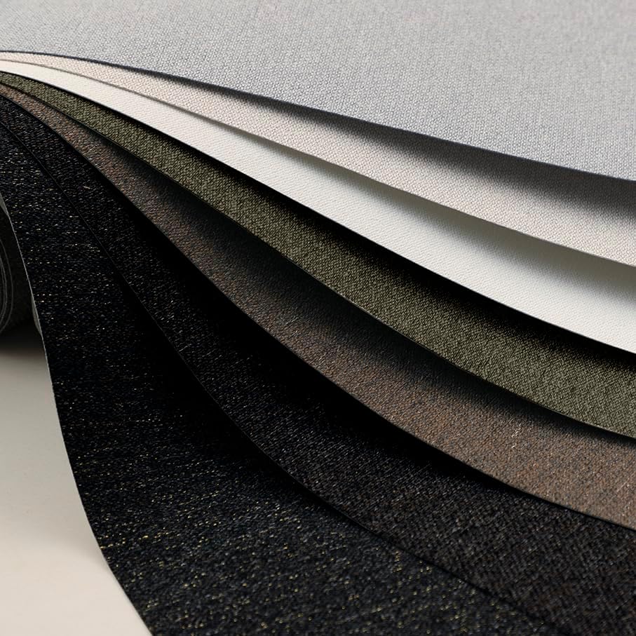 Grasscloth Textured Peel&Stick Wallpaper Slight Velvety Fabric - Image 3