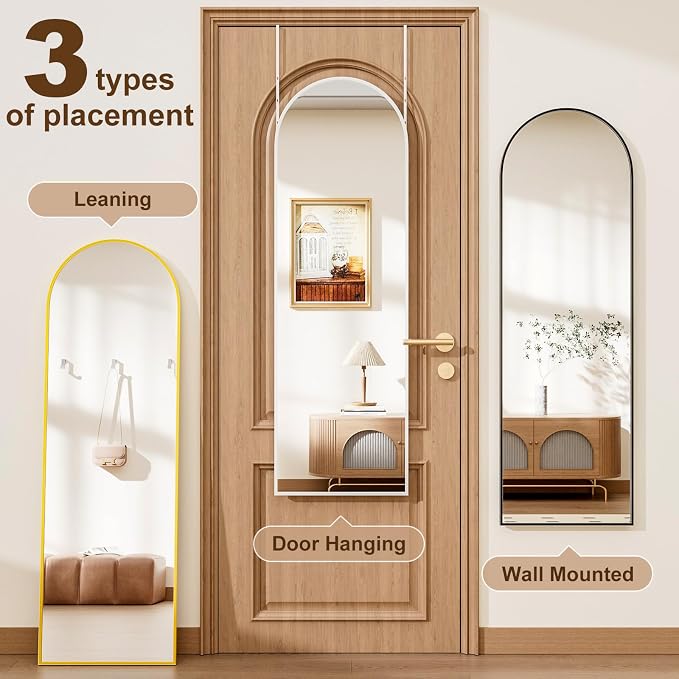 Rowjut Full Length Door Mirror, Wall Mounted Wall Mirrors, Cloakrooms, etc. - Image 5