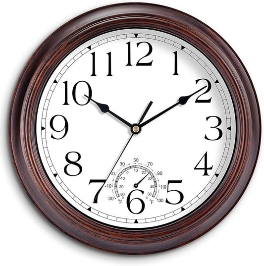 KECYET 8.5 Inch Outdoor Wall Clock by KECYETWALLCLOCK