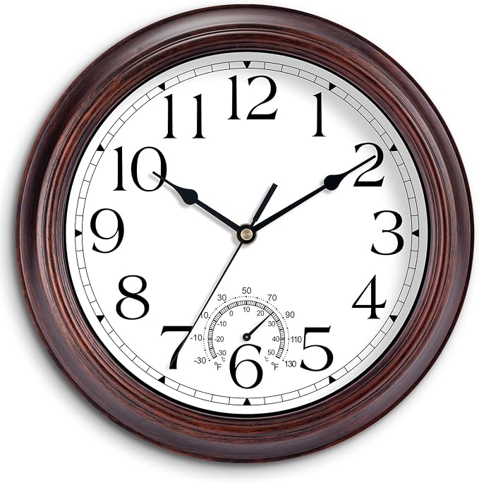 KECYET 14 Inch Outdoor Wall Clock by KECYETWALLCLOCK