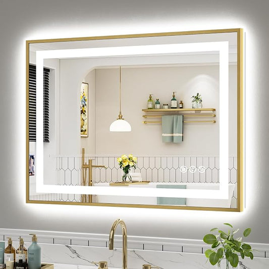 40x30 Inch LED Bathroom Mirror by Briivuemodernmirrors