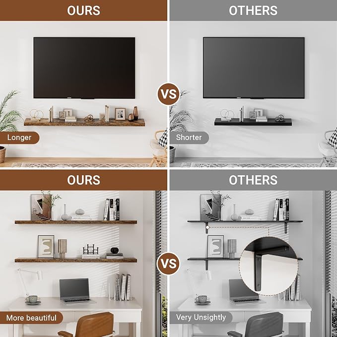 Heimlove 32 Inch Floating Shelves - Image 4