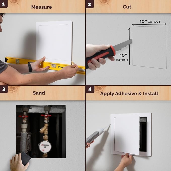 Morvat Access Panel 10x10 Inch for Drywall & Ceiling - Image 3