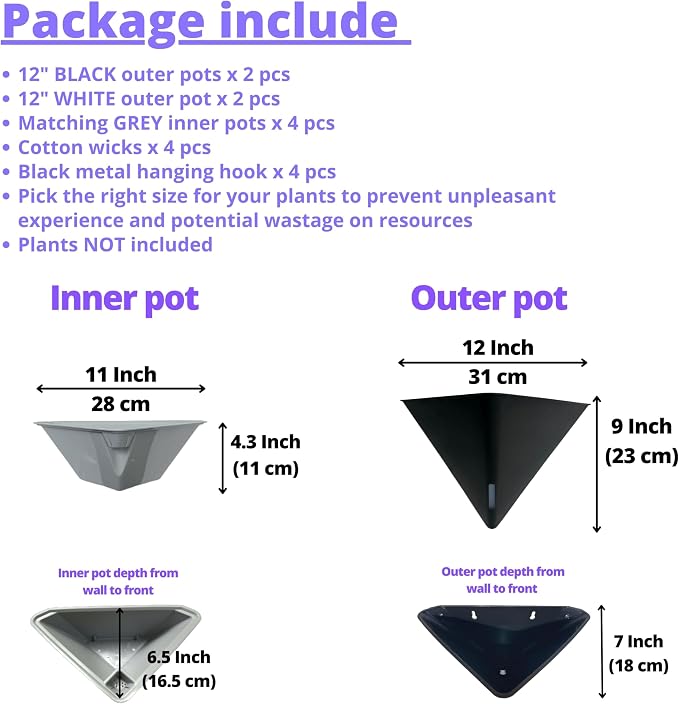LaLaGreen Wall Planters for Indoor Plants - Image 2