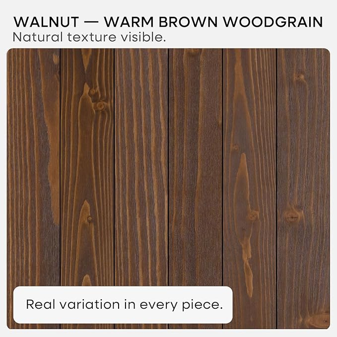 Homeforia Classic Walnut 48 inch Floating Shelf, High End Solid Real Wood Small - Image 6