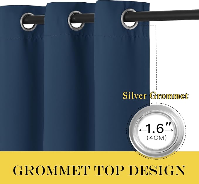 NICETOWN Blackout Window Curtain 90 inch Length - Image 3