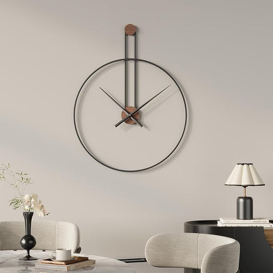 Cuspin 16 inch Wall Clock, Silent Non-Ticking Battery Operated Modern Clocks by Cuspin