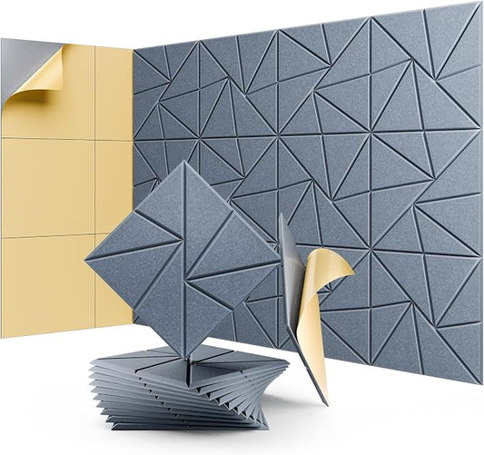 12 Pack Acoustic Panels, Sound Proof Foam Panels by LEIYER