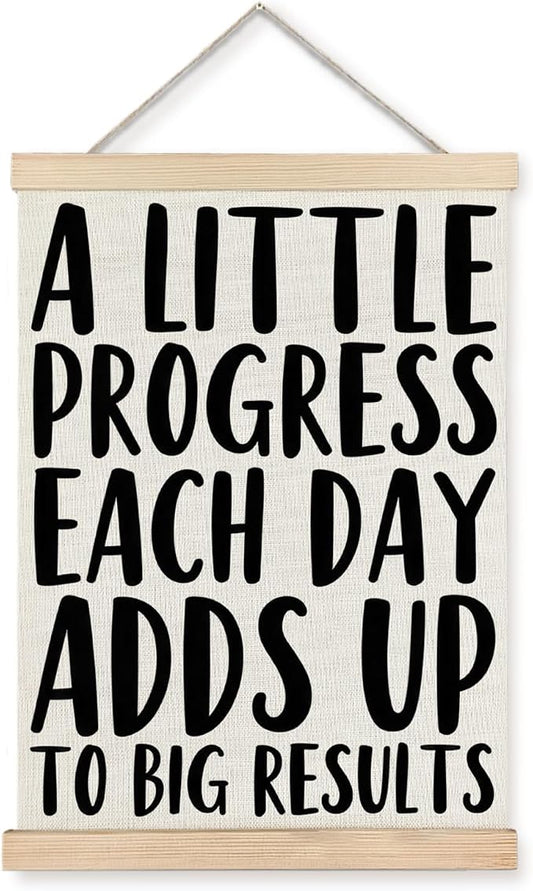 Supwhd Aesthetics Positive Affirmations Wall Decor, Inspirational Add Up to Big by Homedecoration