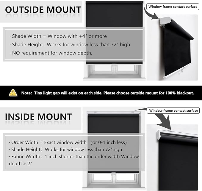Customize Cordless Roller Shades Blackout Blinds - Image 6