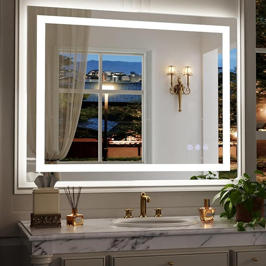 48"x36" Smart LED Bathroom Mirror by Unknown