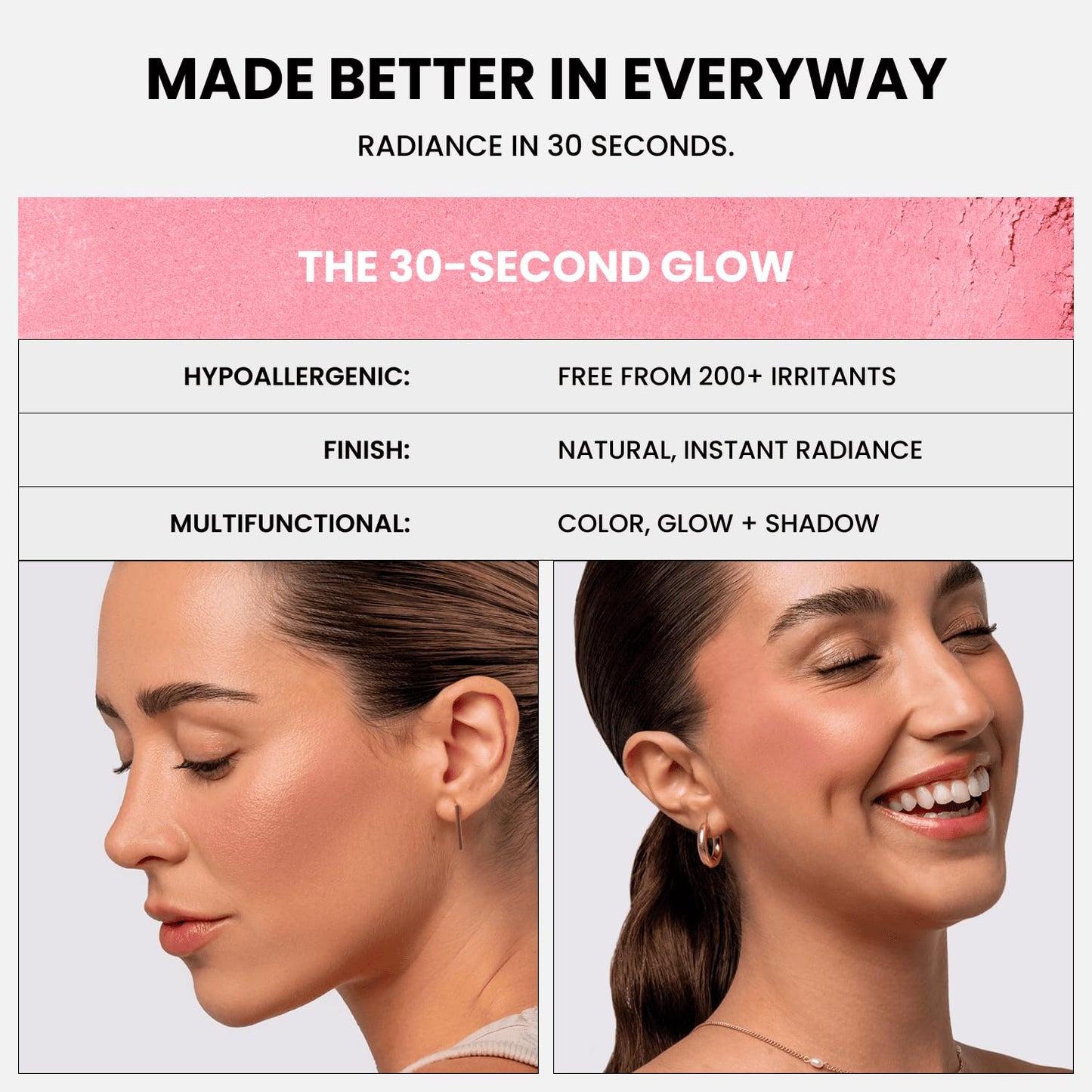 Phase Zero Makeup Powder Blush for cheeks | "Summer Rain" | 4g / 0.141oz | Cruelty-Free, Vegan, Clean Beauty | Buildable & Blendable for Natural, Healthy Glow | Coral, Peach & Golden Hues
