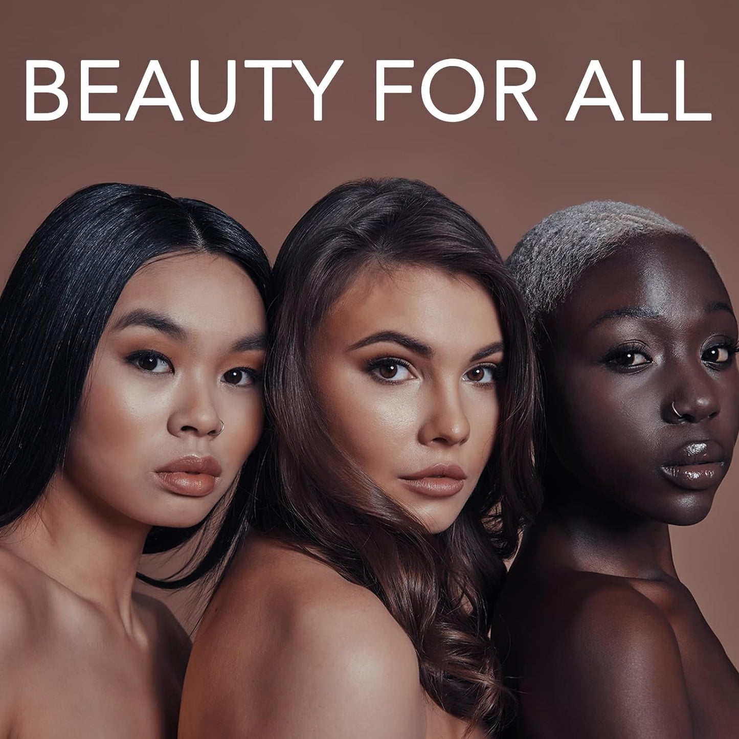 ALLROSE Eyebrow Stamp Stencil Kit - 20 Brow Stencils, Waterproof, Easy to Use, Ash Brown