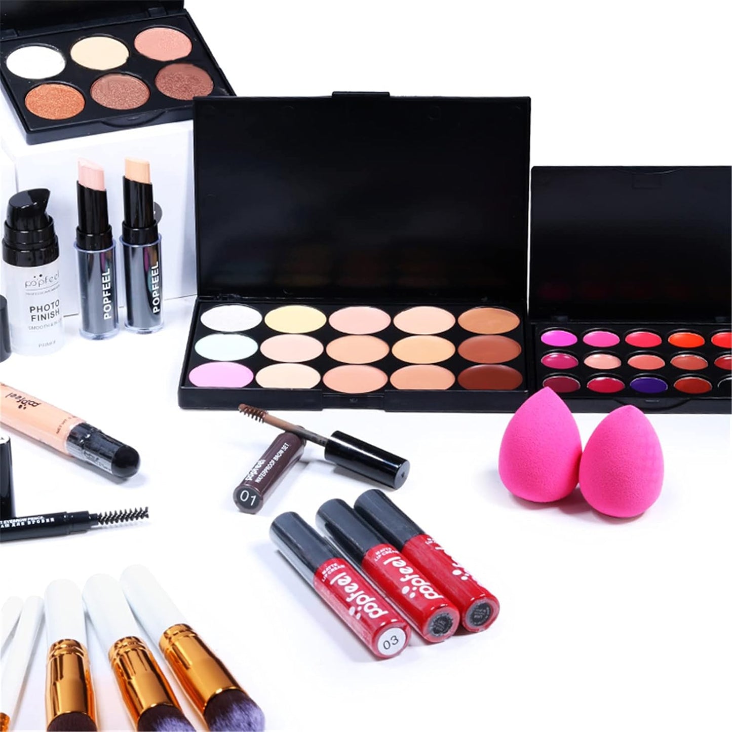 Multi-purpose Makeup Kit All-in-One Makeup Gift Set Colours Mix Eyeshadow Concealer Lip Gloss Pressed Powder and Powder Blusher Cosmetic Makeup Palette Set Kit #091