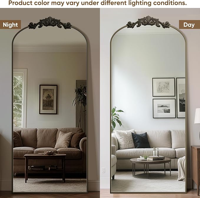 Antok Arched Full Length Mirror, Full Body Mirrors - Image 4