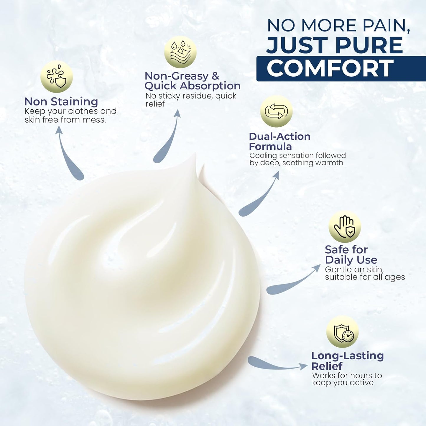 Sombra Original Cool Therapy Gel Cold Pain Relief for Swelling, Growing Pains, Soreness, Post-Workout, Vegan Formula Free of Artificial Fragrances, Dyes, NSAID, Wax, Petroleum, Alcohol - 8oz Per Jar