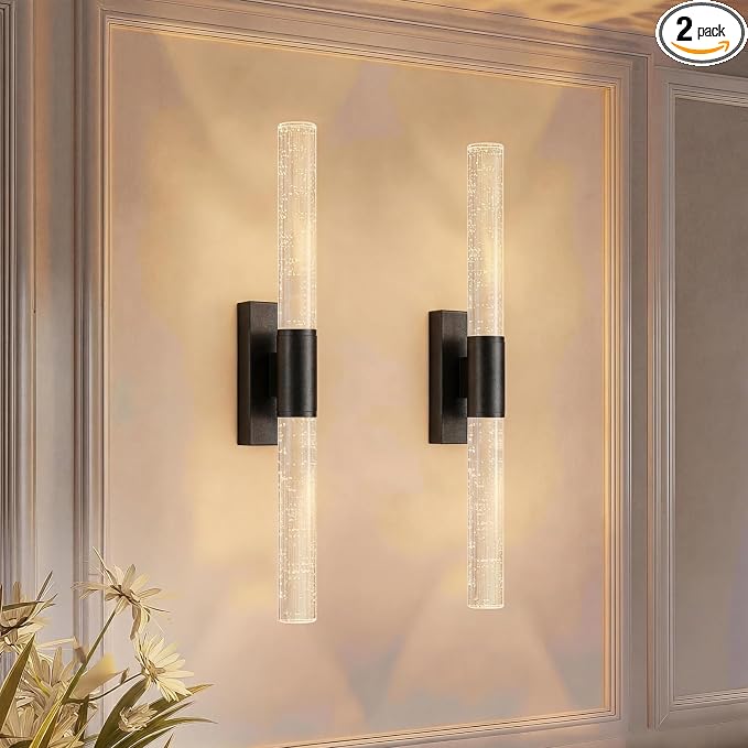 camuucci Battery Operated Wall Sconces Set of 2 Rechargeable Battery Powered by CAMUUCCIWALLSCONCES