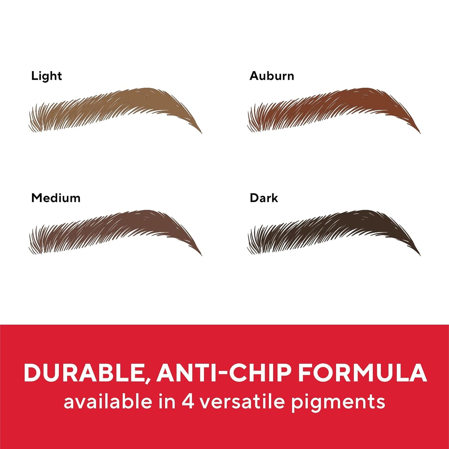 Mirabella Ultra Fine Brow Pencil, Anti-Chip Waterproof Eyebrow Pencil - Smudgeproof, Blendable & Retractable Eyebrow Pencil to Define and Fill In Brows Naturally - Light