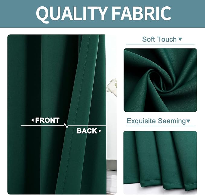 ChrisDowa Blackout Curtains 72 inches Long - Image 3