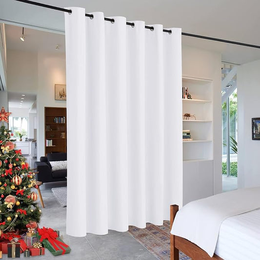 RYB HOME Extra Wide Curtains for Divider Room Separation Soundproof Temporary by RYBHOME