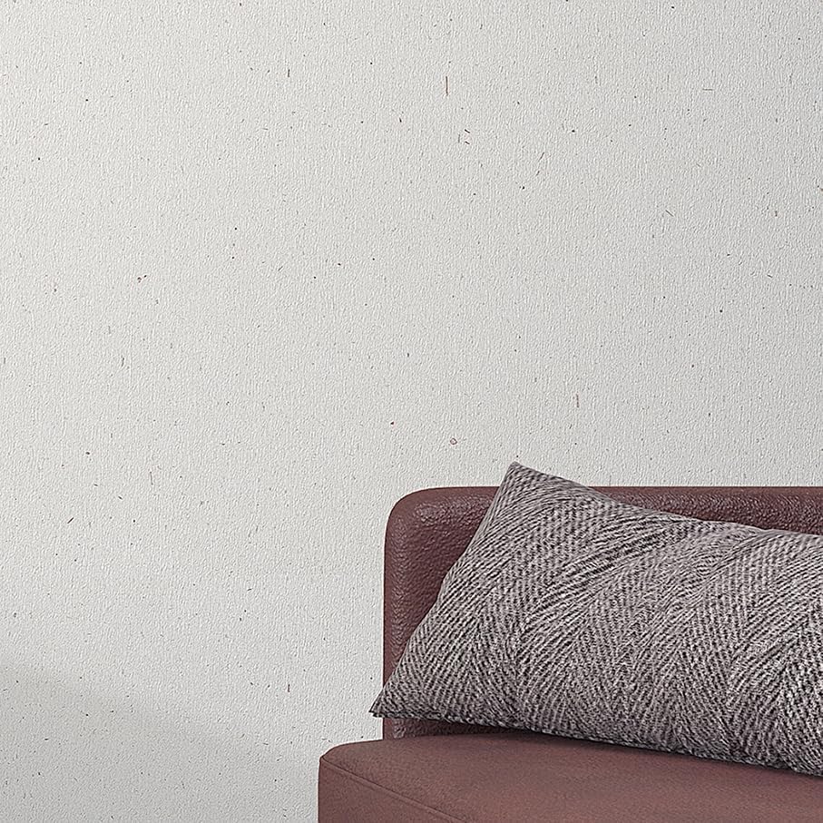 Matte White Grasscloth Textured Wallpaper Natural&Neutral&Handmade Style Thick - Image 6
