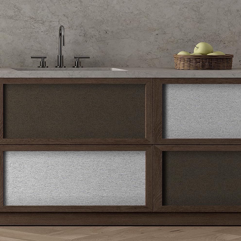 SHUFA White Brown Cotton-Like Textured Grasscloth Wallpaper Matte Thick Real - Image 5