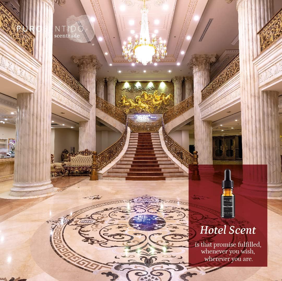 PuroSentido Hotel Signature Aroma Oil (10 ml) - Luxury Essential & Fragrance Oil for Diffusers and Humidifiers, Creamy Coconut, Warm Cashmere, Cool Spices & Sandalwood Home & Hotel Scent