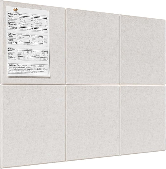 MaxGear Large Cork Board for Wall 36" x 24", Light Tan Bulletin Board, 6 Pack by MaxGear