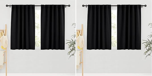 RYB HOME Short Bedroom Blackout Curtains by RYBHOME
