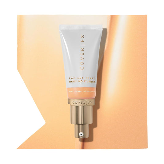 Cover FX Radiant Start Tinted Moisturizer Luminous Finish | Suitable For all Skin Types| Moisturizing Makeup| Light Coverage | 2- Light with Golden Neutral Undertones