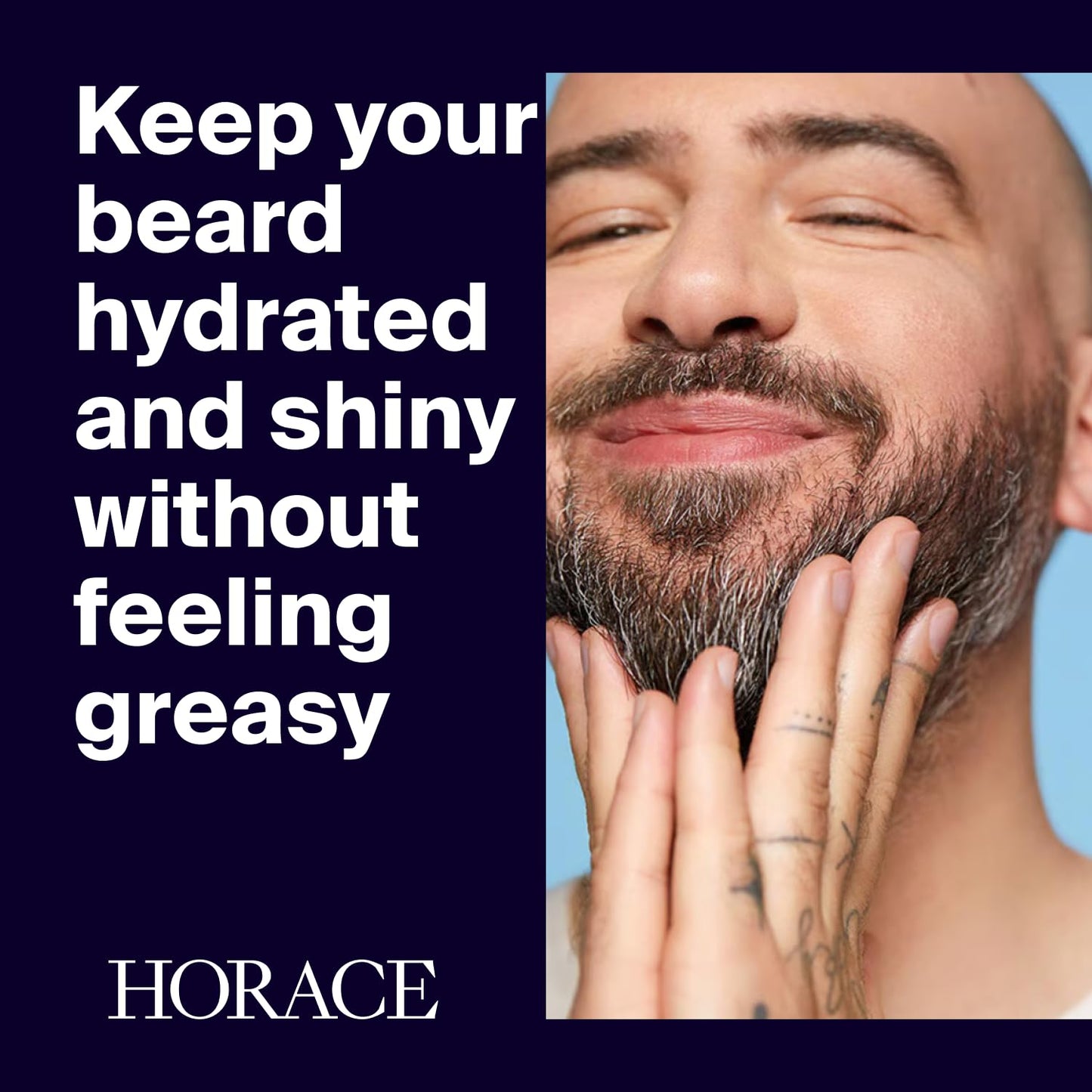 HORACE Tobacco & Vanilla Beard Oil for Men - Conditioner with Argan Oil - Gentle Beard Care for All Skin Types - Woody, Sweet Scent, 1 fl.oz