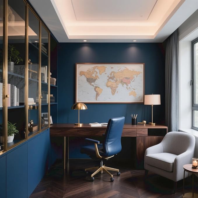 Yancorp 16"x120" Matte Blue Contact Papaer Peel and Stick Wallpaper Vinyl Wrap - Image 6