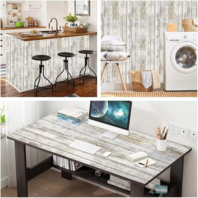 Wood Contact Paper Peel and Stick Wood Wallpaper Vinyl Decorative Plank Film - Image 5