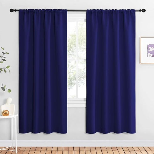NICETOWN Blackout Curtains for Living Curtains, 1 Pair, 34-inch W x 72-inch L by NICETOWN