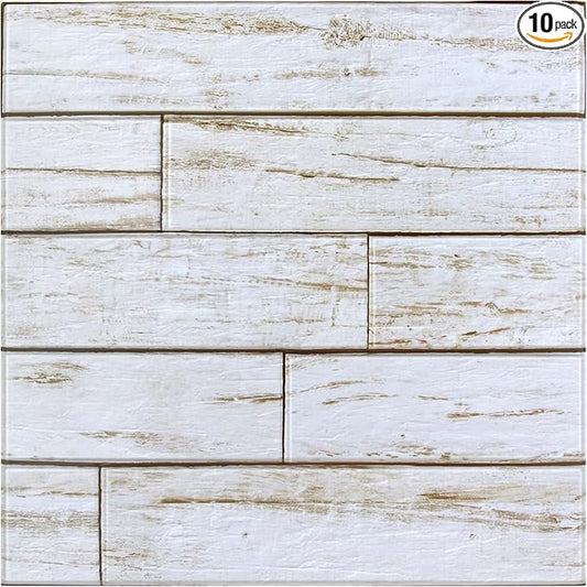 COMSTICKC Peel and Stick Faux Wood Wall Sticker Wall Panels, Not Real Wood by COMSTICKCDECOR