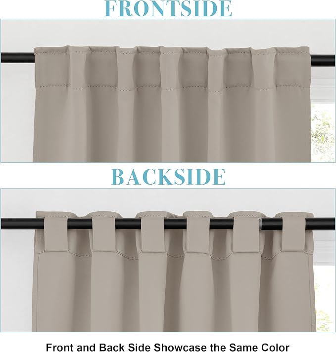 RYB HOME Bathroom Curtains Blackout - Image 3