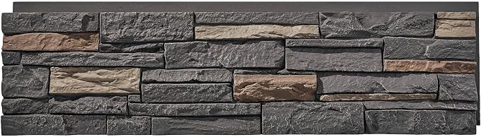 6-Pack Faux Stone Wall Panels PU Stone Veneer Siding, Mortarless 46.25x12.88 - Image 2