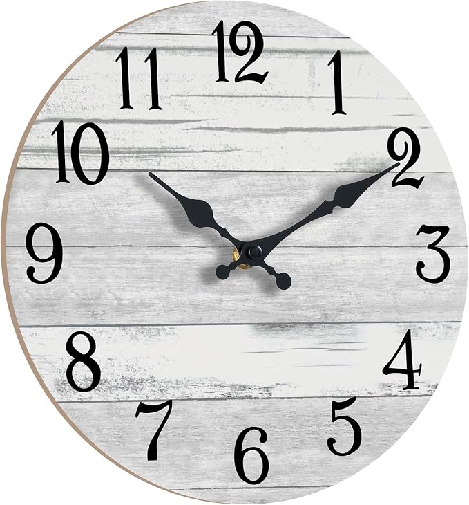 KECYET Wall Clock Battery Operated 14 Inch Large Gray Silent Non Ticking - Image 3