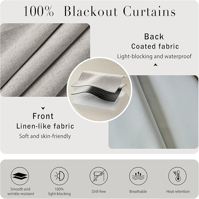 No-Sew 100% Blackout Shade - Image 4
