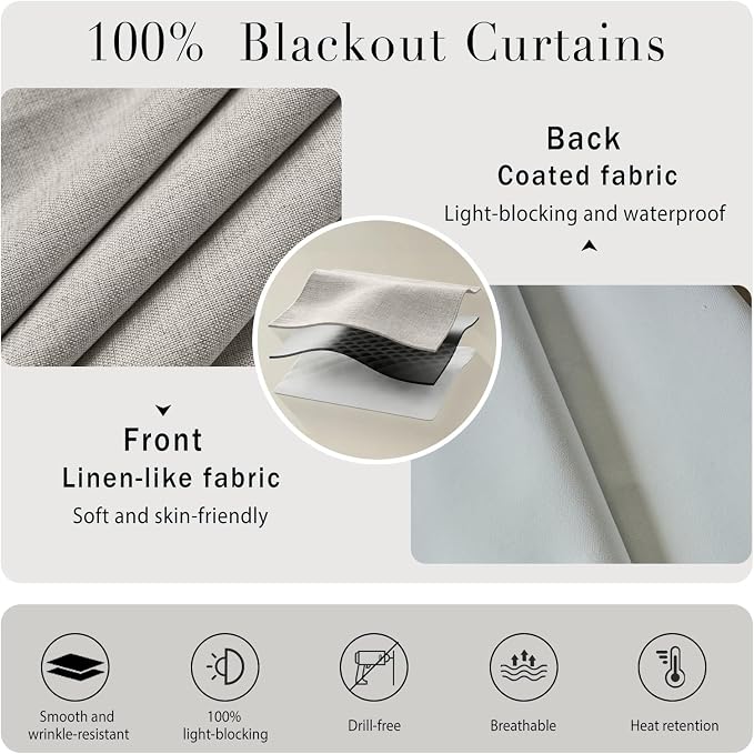 Damage-Free 100% Blackout Curtain - Image 4